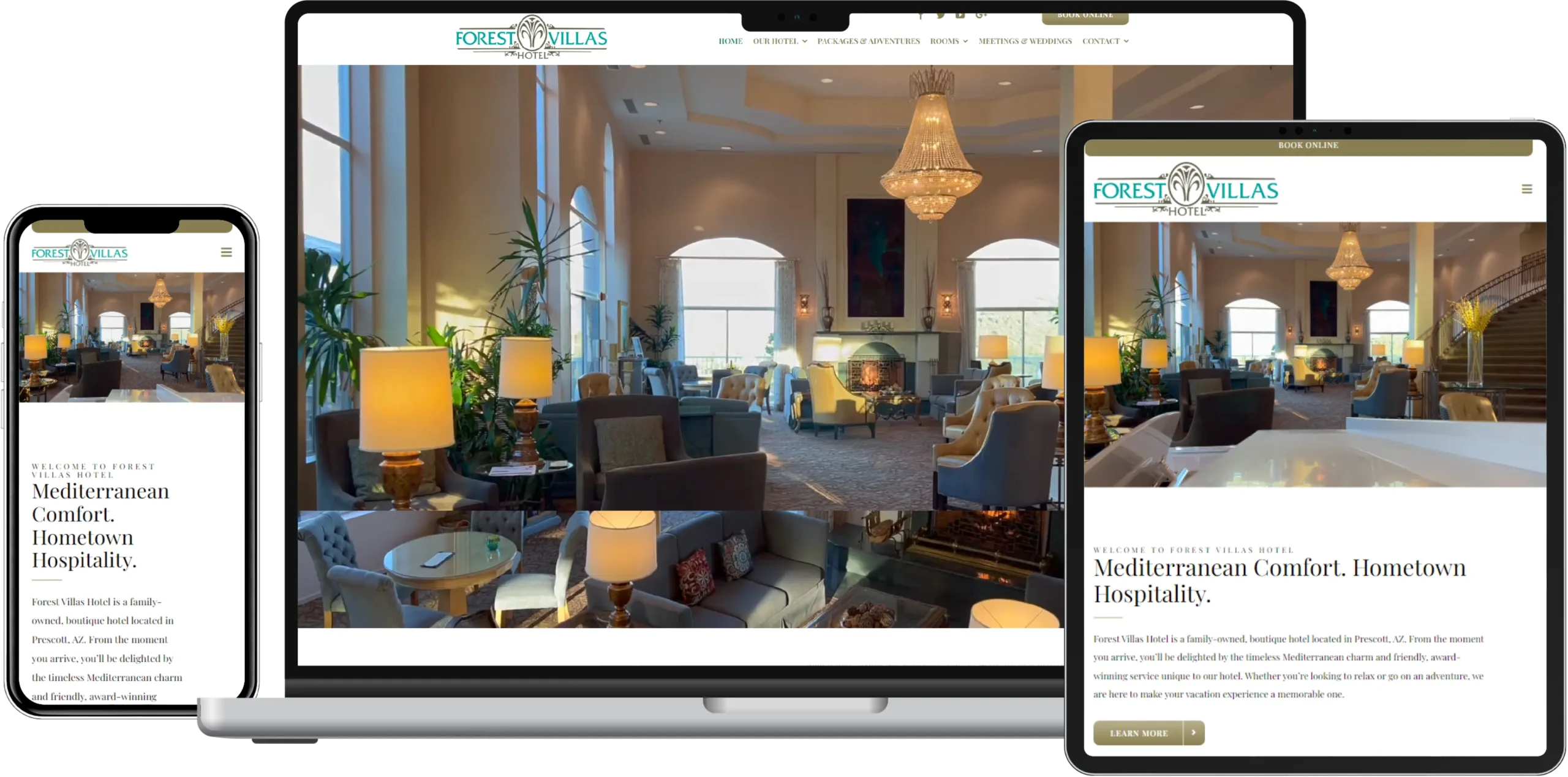 Website Design Services Prescott - Hickey Marketing Group Portfolio - Forest Villas