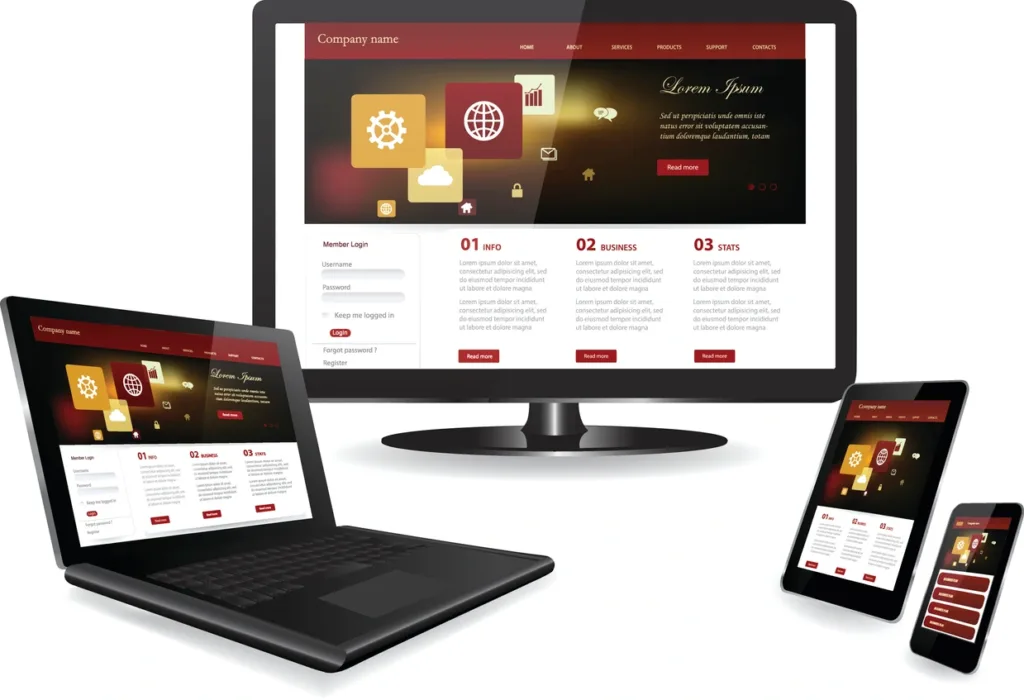 different screen sizes shows responsive web design | HMG web design in Prescott, AZ