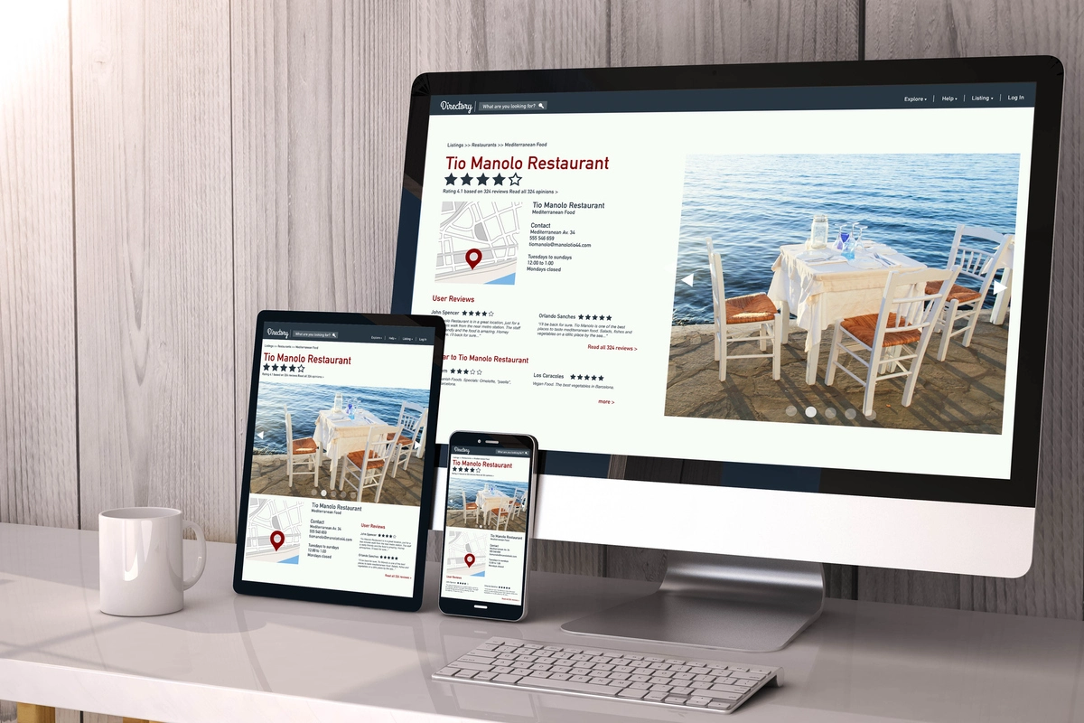 a responsive website displaying in diff. devices - sample why is web design important for your business | HMG